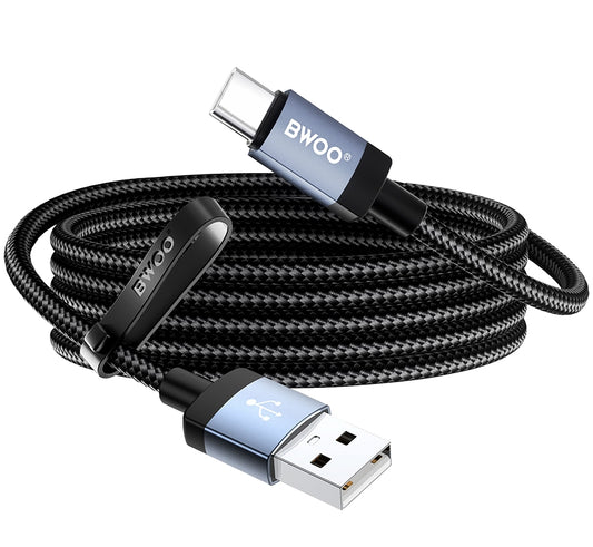 USB-A til USB-C data- og opladningskabel BWOO BO-X401C, 18W, 1m, sort