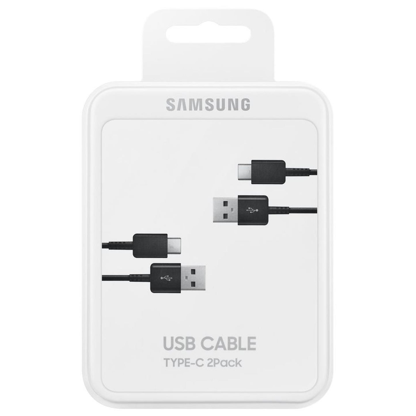 Samsung USB-A - USB-C data- og opladningskabel 2-pak, 25W, 1,5m, Sort EP-DG930MBEGWW