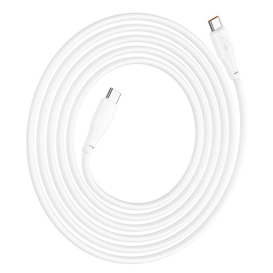 USB-C data- og opladningskabel - USB-C HOCO X93 USB-C, 100W, 2m, hvid