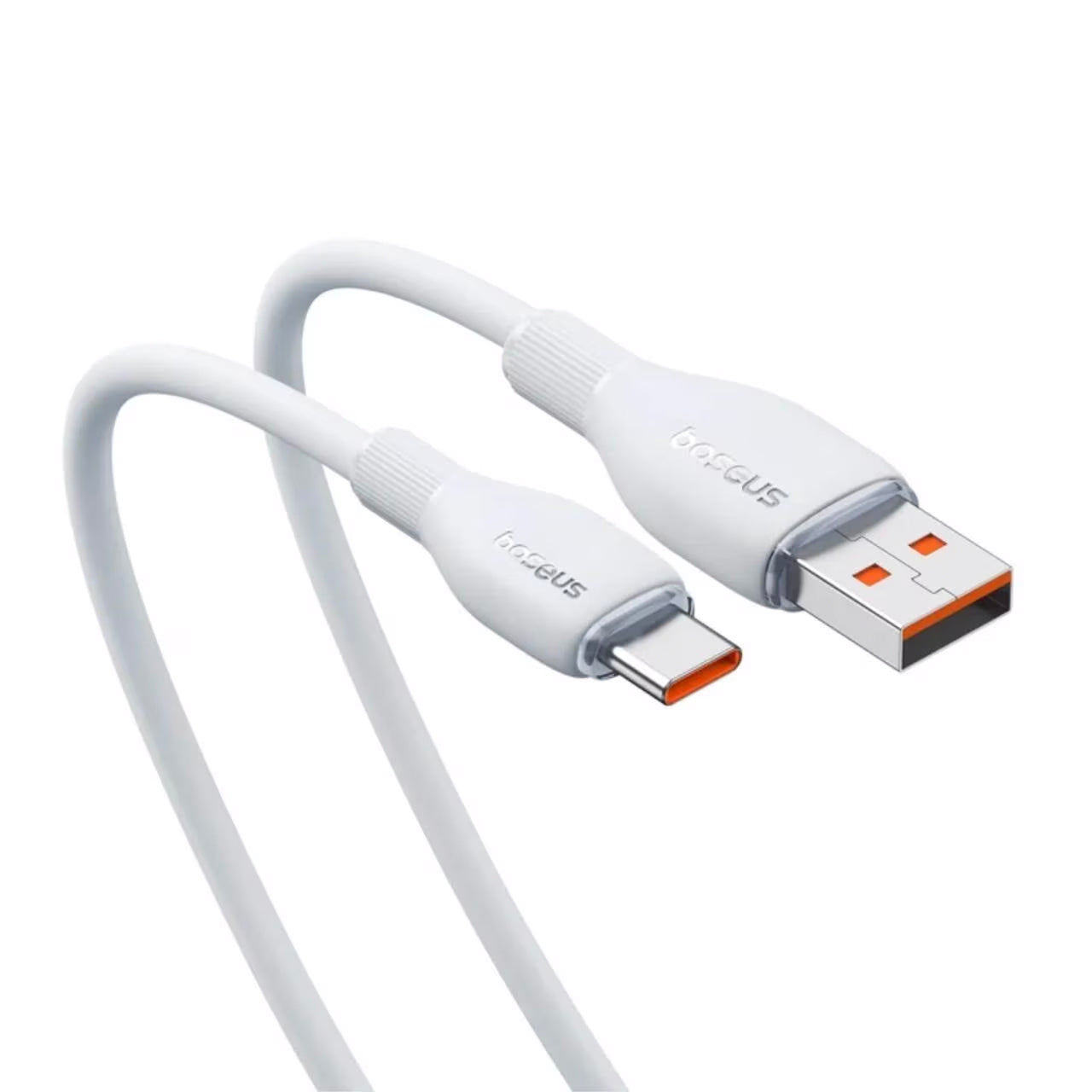 Data- og opladningskabel USB-A - USB-C Baseus Pudding, 100W, 2m, Hvid P10355703221-01