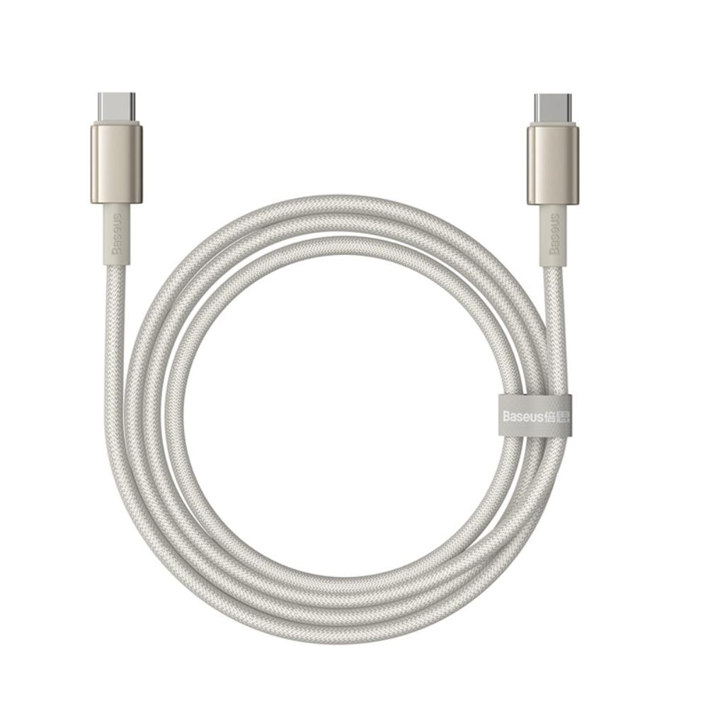 Data- og opladningskabel USB-C - USB-C Baseus Tungsten Gold, 100W, 1m, Guld P10319800G21-00