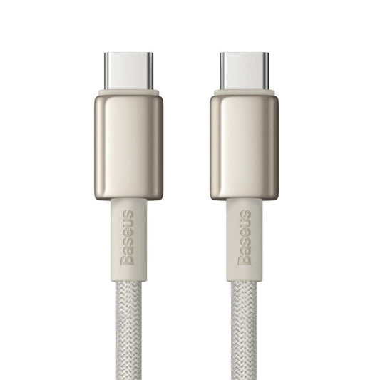 USB-C Data- og Opladningskabel - USB-C Baseus Tungsten Gold, 100W, 2m, Guld P10319800G21-01