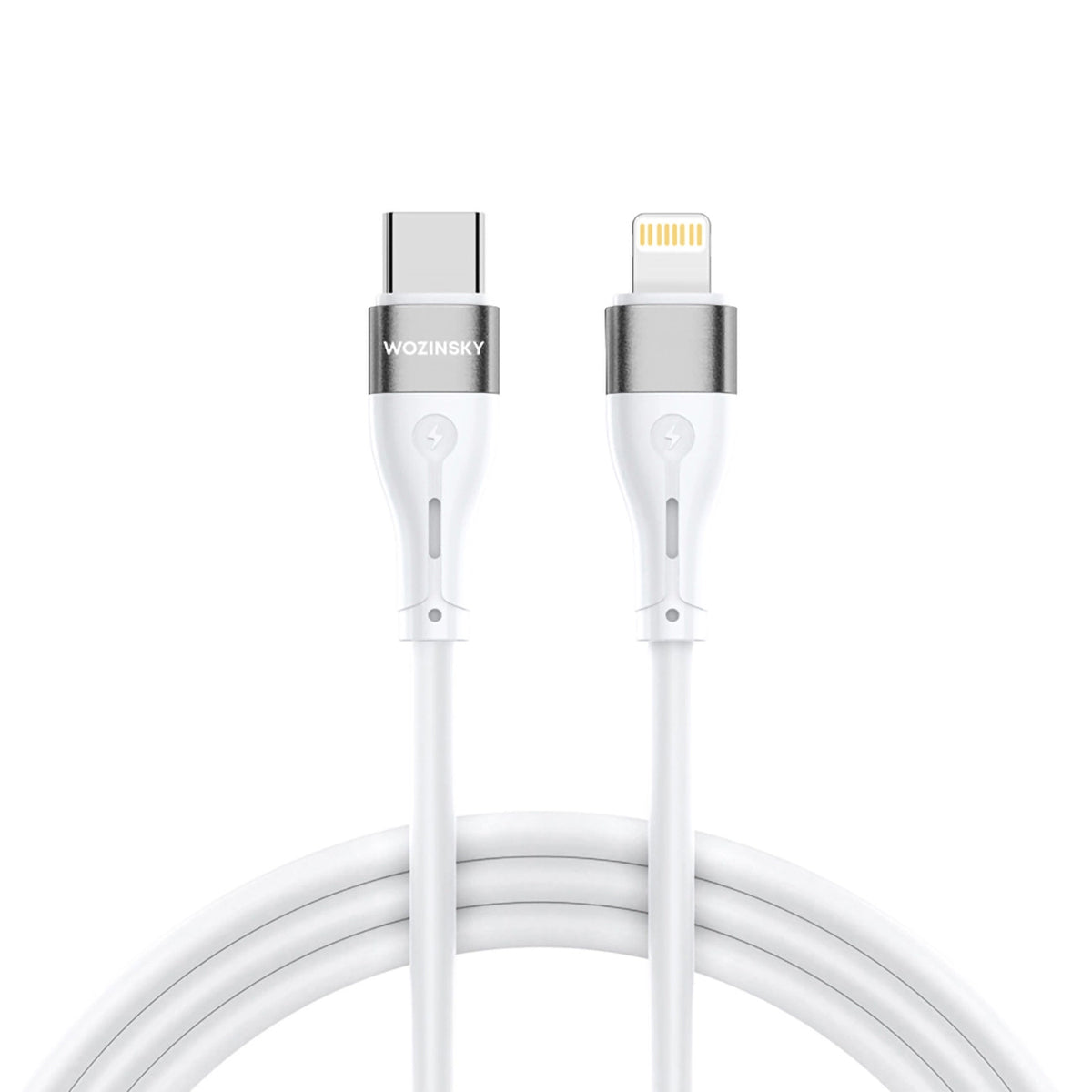 Data- og opladningskabel USB-C - Lightning WZK WSTCL1, 27W, 1m, Hvid