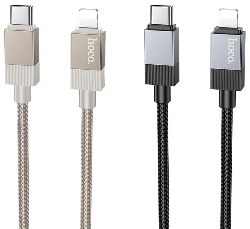 Data- og opladningskabel USB-C - Lightning HOCO X110, 27W, 1m, Sort