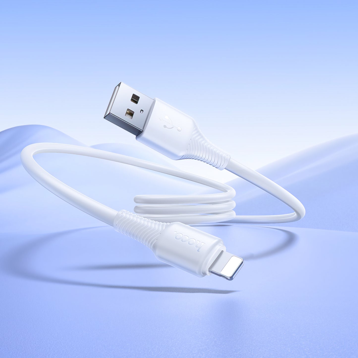 Data- og opladningskabel USB-A - Lightning HOCO X120, 18W, 1m, Hvid
