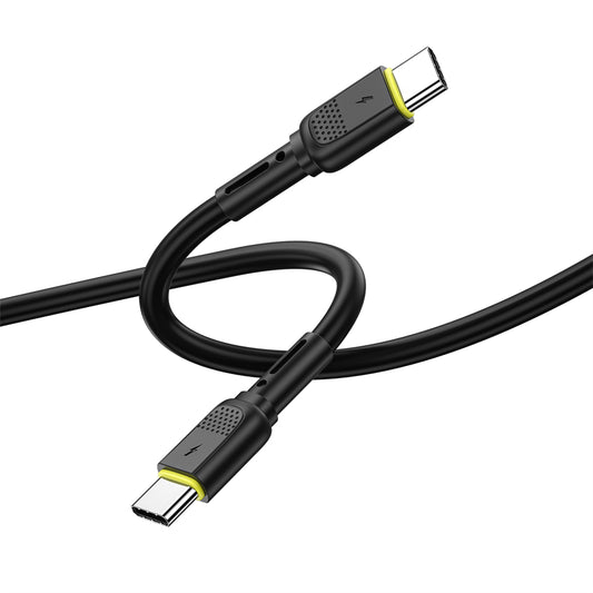 Data- og opladningskabel USB-C - USB-C WiWu Wi-C034, 60W, 1.2m, Sort