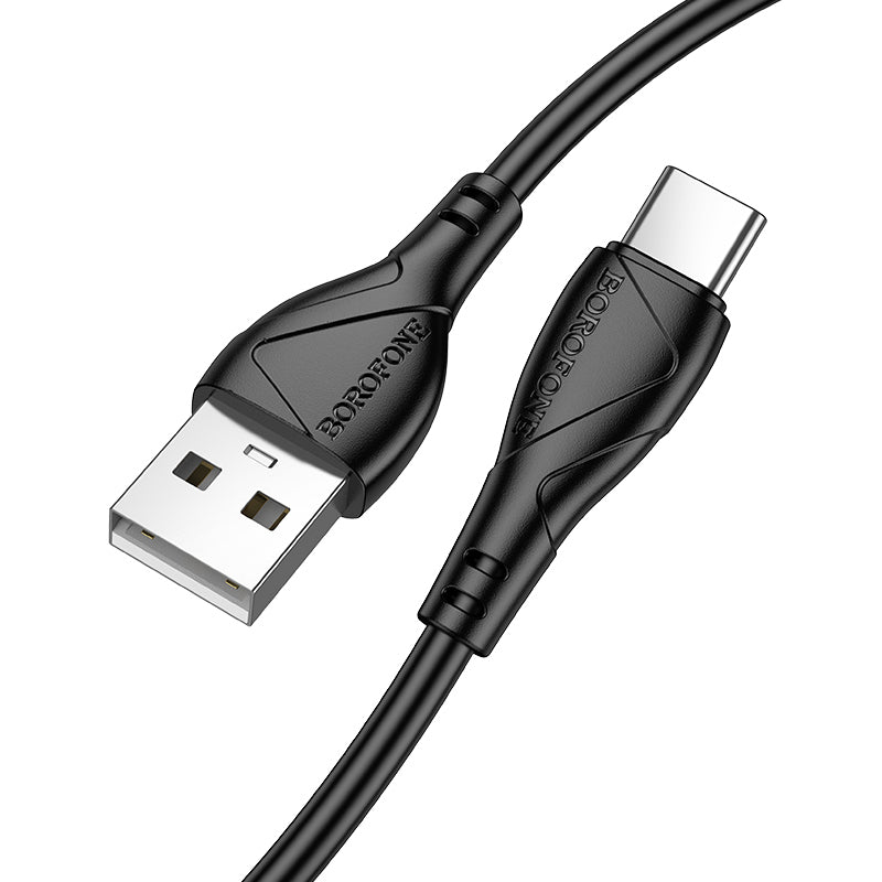 Data- og opladningskabel USB-A - USB-C Borofone BX121 Energy, 18W, 1m, Sort