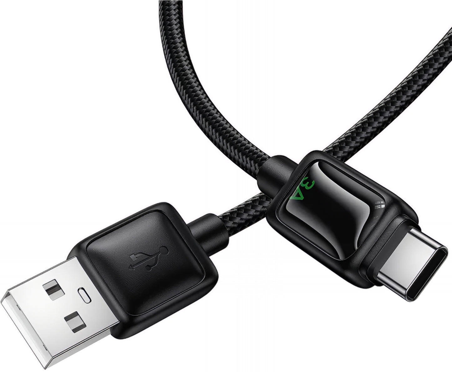 Data- og opladningskabel USB-A - USB-C HOCO U146, 36W, 1.2m, Sort