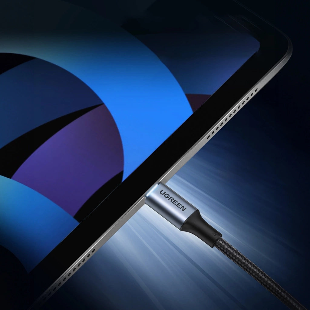 Data- og opladningskabel USB-C - USB-C UGREEN US316, 100W, 0,5m, Grå