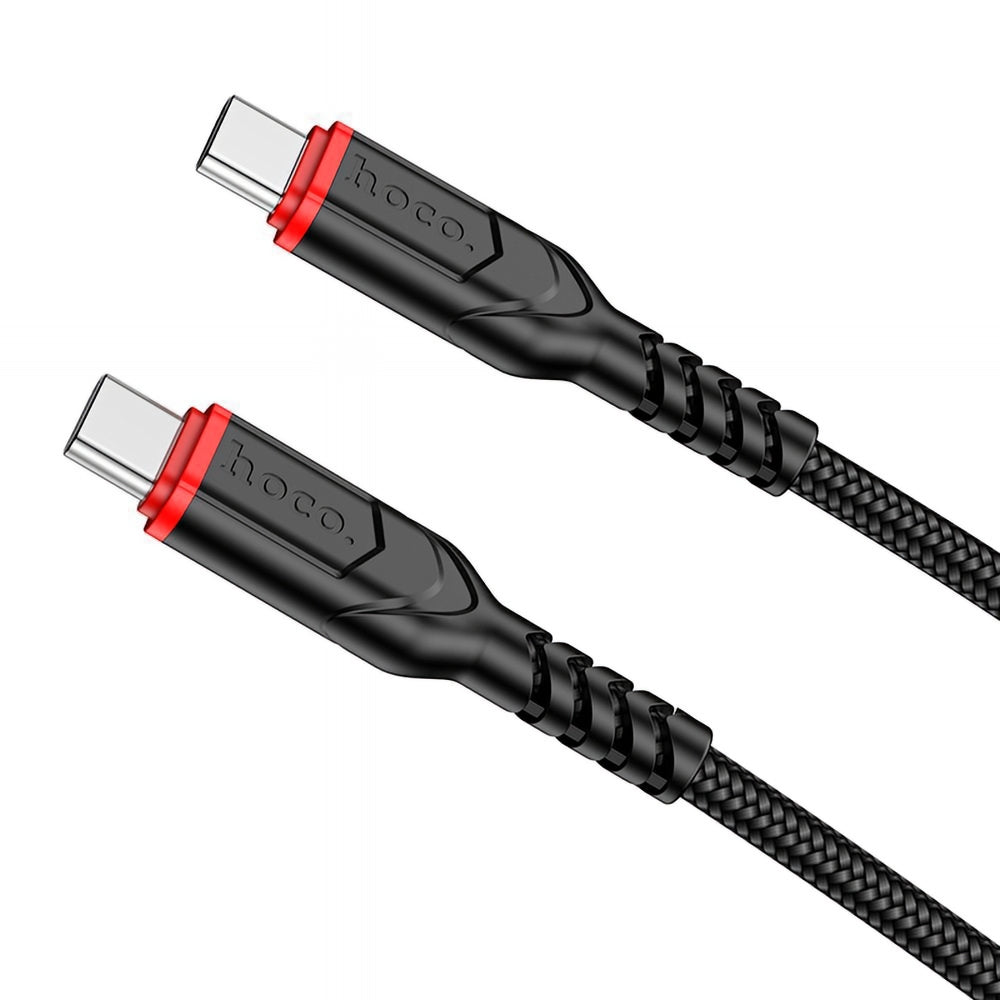 USB-C Data- og Opladningskabel - USB-C HOCO X59 Victory, 60W, 1m, Sort