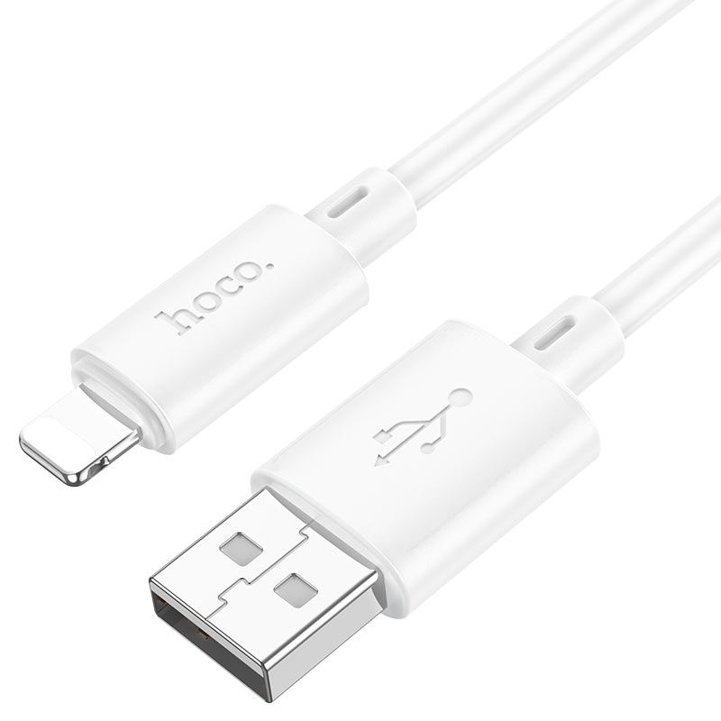 USB-A til Lightning data- og opladningskabel HOCO X88, 18W, 2m, hvid