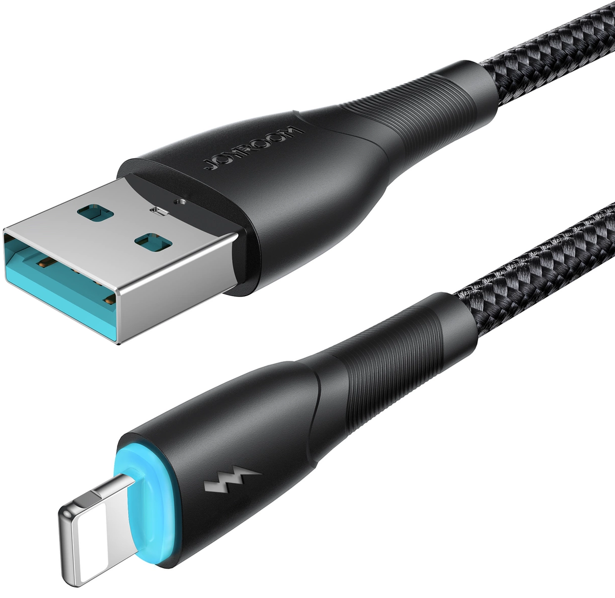 Joyroom SA32-AL3 USB-A til Lightning data- og opladningskabel, 18 W, 1 m, sort