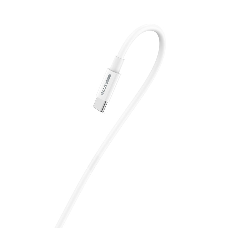 USB-C Data- og Opladningskabel - USB-C BLUE Power BBX44, 100W, 1m, Hvid