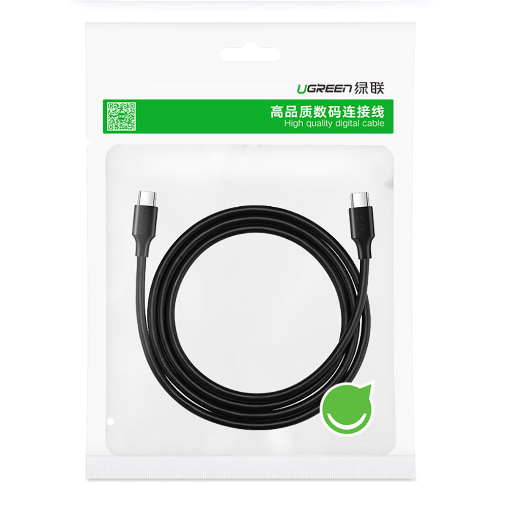 USB-C data- og opladningskabel - USB-C UGREEN US286, 60W, 2m, Sort