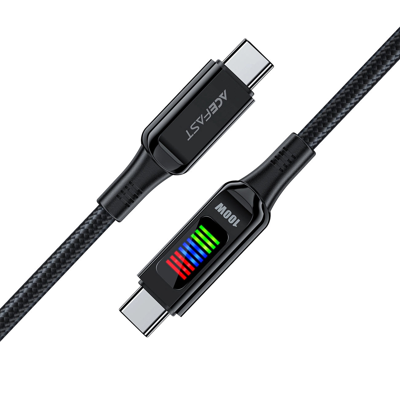 Data- og opladningskabel USB-C - USB-C Acefast C7-03, 100W, 1,2m, Sort