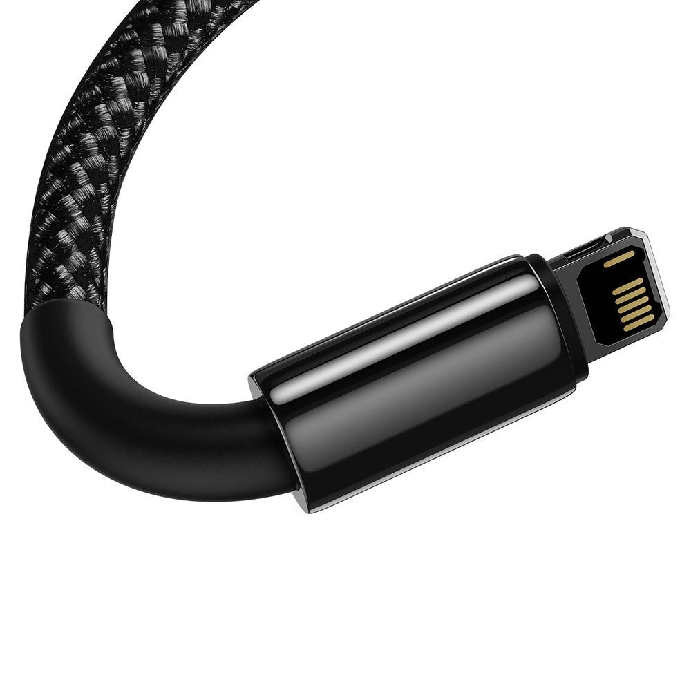 Data- og opladningskabel USB-A - Lightning Baseus Tungsten Gold, 20W, 1m, sort CALWJ-01