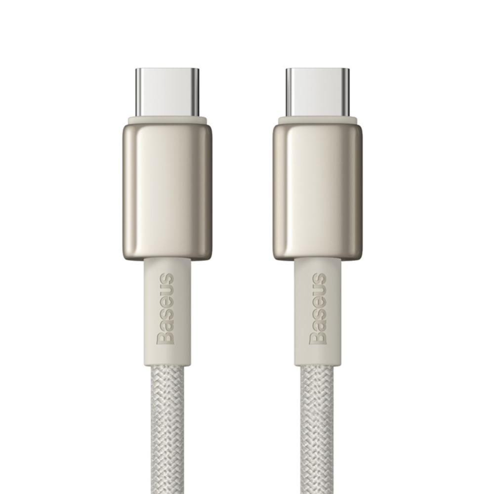Data- og opladningskabel USB-C - USB-C Baseus Tungsten Gold, 100W, 1m, Guld P10319800G21-00
