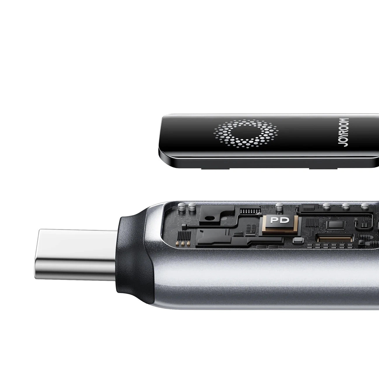 USB-C data- og opladningskabel - USB-C Joyroom S-A55 StarFlight Display, 100W, 1.2m, Sort