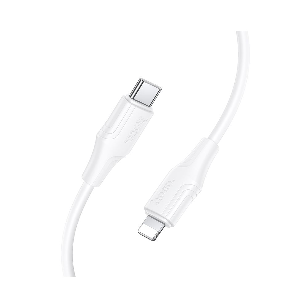 Data- og opladningskabel USB-C - Lightning HOCO X124, 27W, 1m, Hvid