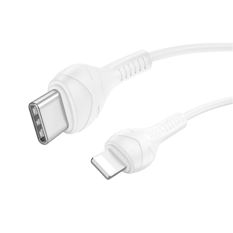 Data- og opladningskabel USB-C - Lightning HOCO X37, 27W, 1m, Hvid