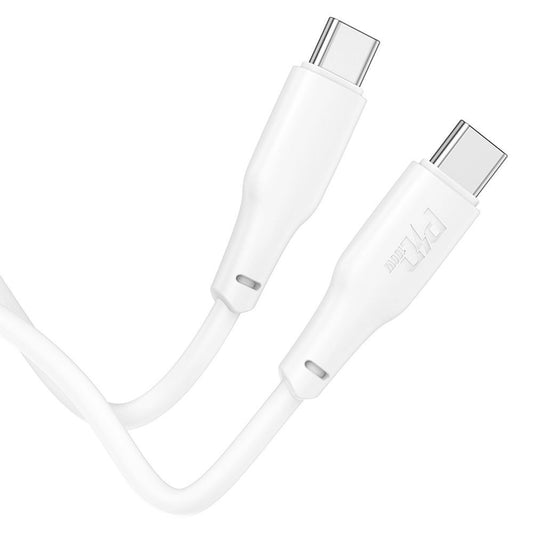 USB-C data- og opladningskabel - USB-C HOCO X93 USB-C, 100W, 2m, hvid