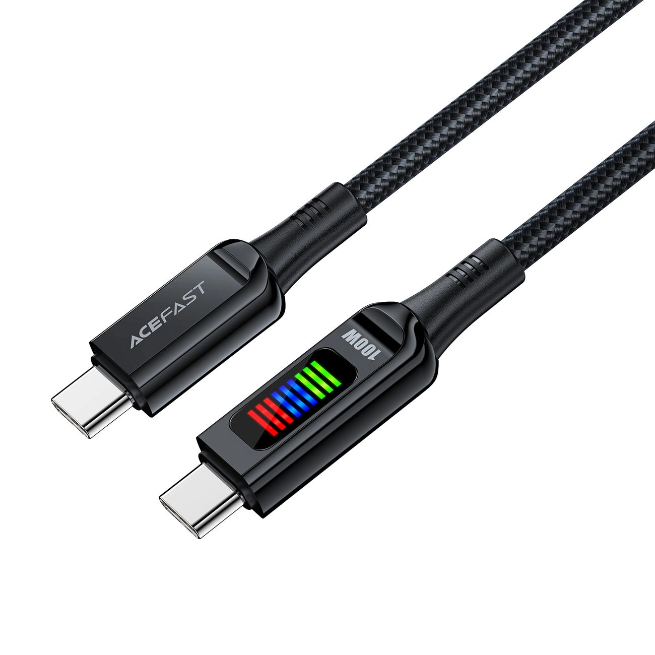 Data- og opladningskabel USB-C - USB-C Acefast C7-03, 100W, 1,2m, Sort
