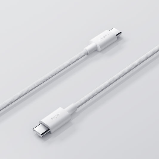 USB-C Data og Opladningskabel - USB-C Xiaomi, 60W, 1m, Hvid BHR0878GL