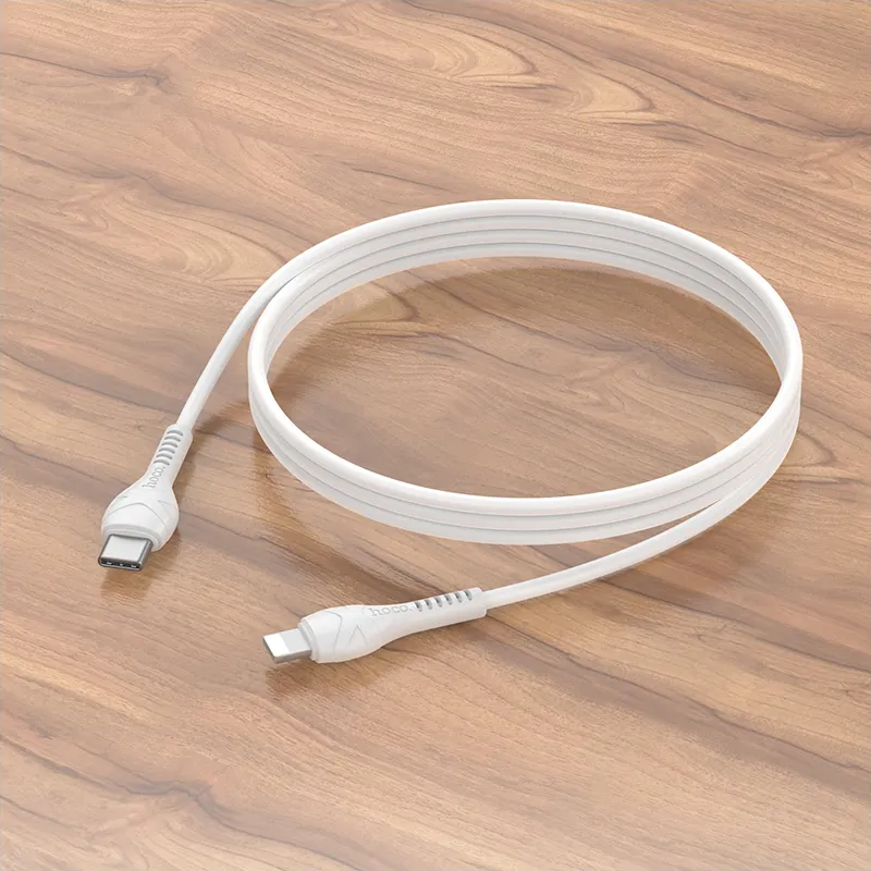 Data- og opladningskabel USB-C - Lightning HOCO X37, 27W, 1m, Hvid