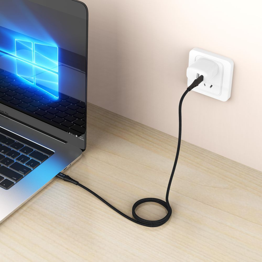 USB-C Data- og Opladningskabel - USB-C Tech-Protect UB11T Ultraboost, 100W, 2m, Sort