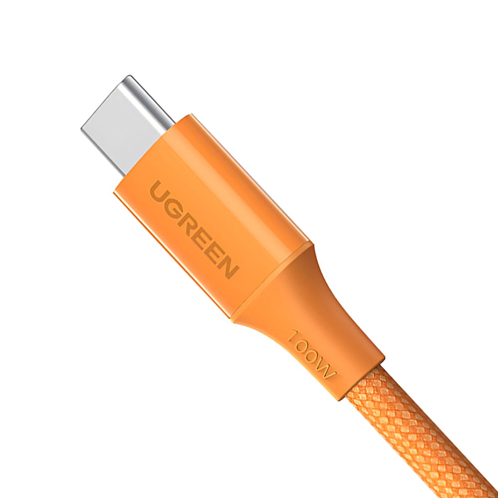 USB-C Data- og Opladningskabel - USB-C UGREEN L502, 100W, 1m, Orange
