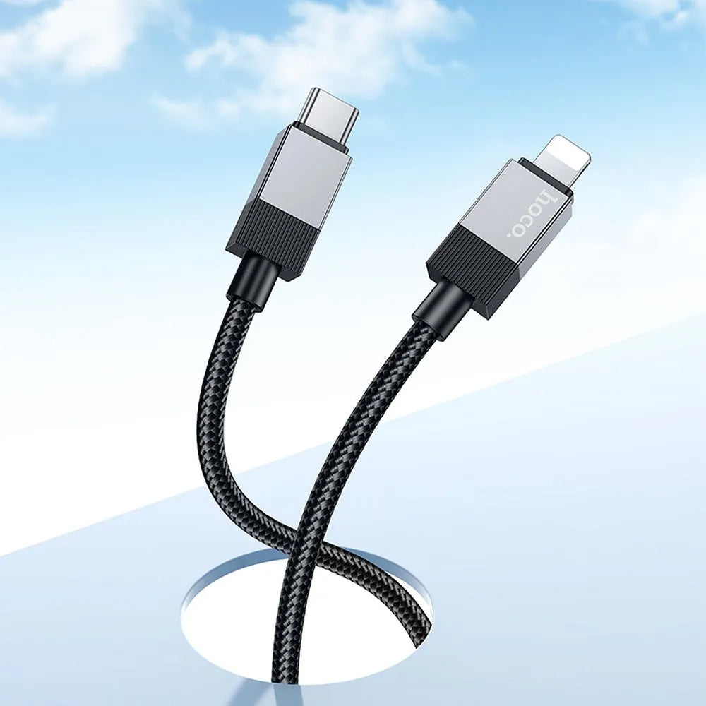 Data- og opladningskabel USB-C - Lightning HOCO X110, 27W, 1m, Sort