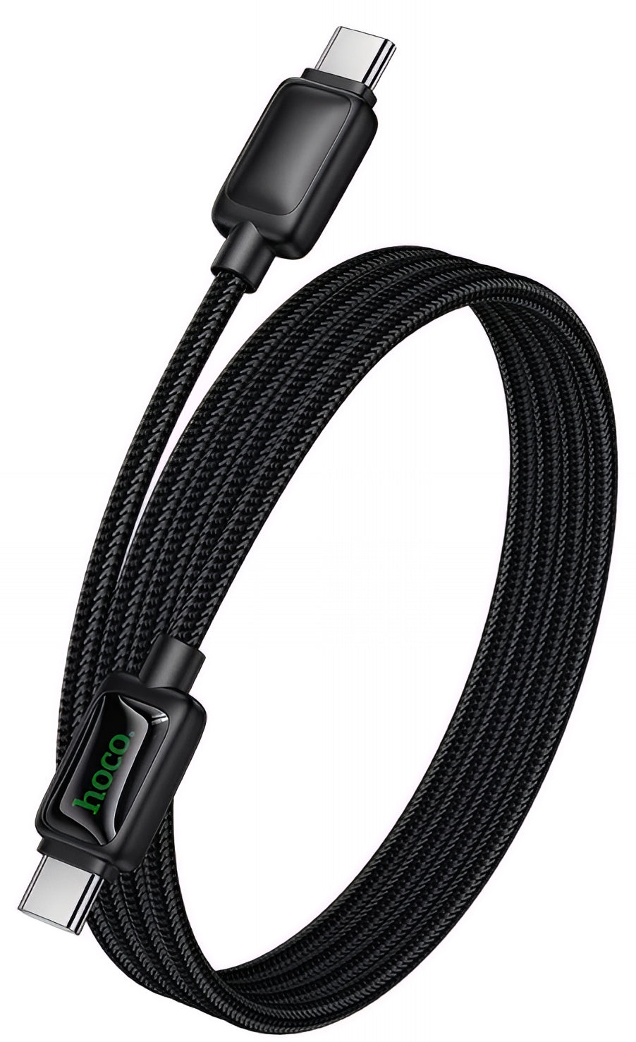 USB-C Data- og Opladningskabel - USB-C HOCO U146, 60W, 1.2m, Sort