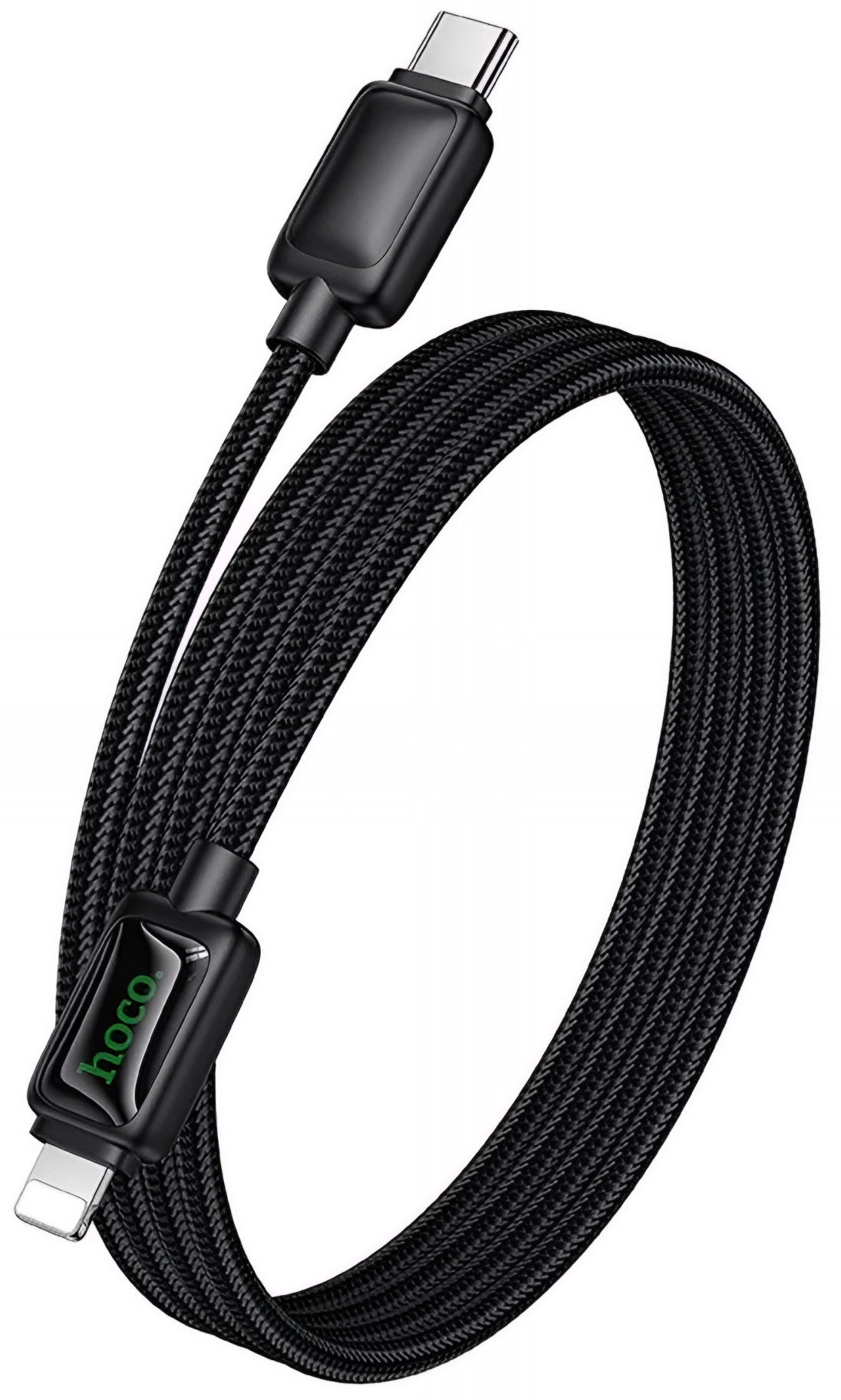 Data- og opladningskabel USB-C - Lightning HOCO U146, 30W, 1.2m, Sort