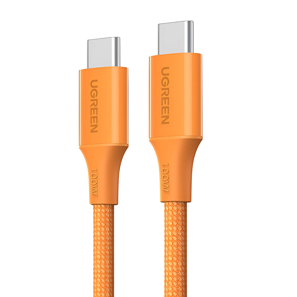 USB-C Data- og Opladningskabel - USB-C UGREEN L502, 100W, 1m, Orange