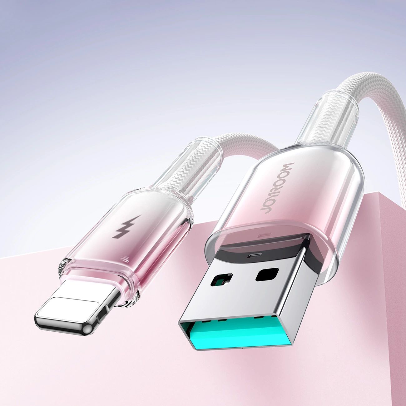 USB-A til Lightning data- og opladningskabel Joyroom S-A42, 18W, 1,2m, hvid