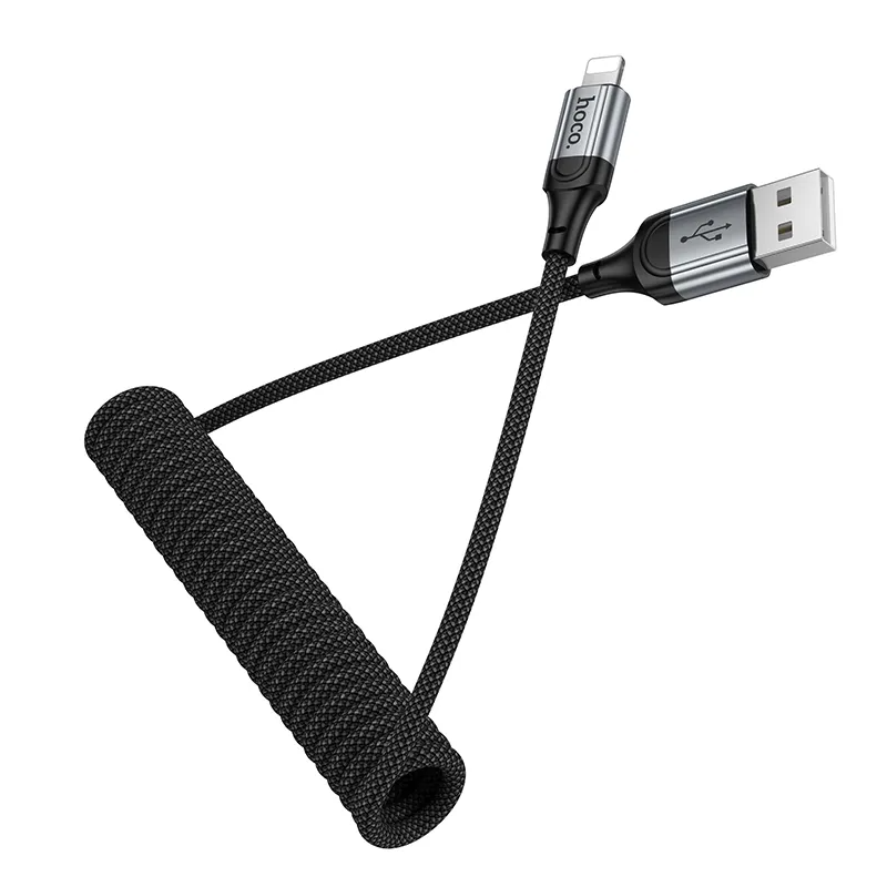 USB-A - Lightning Data og Opladningskabel HOCO X121, 27W, 1.5m, Sort