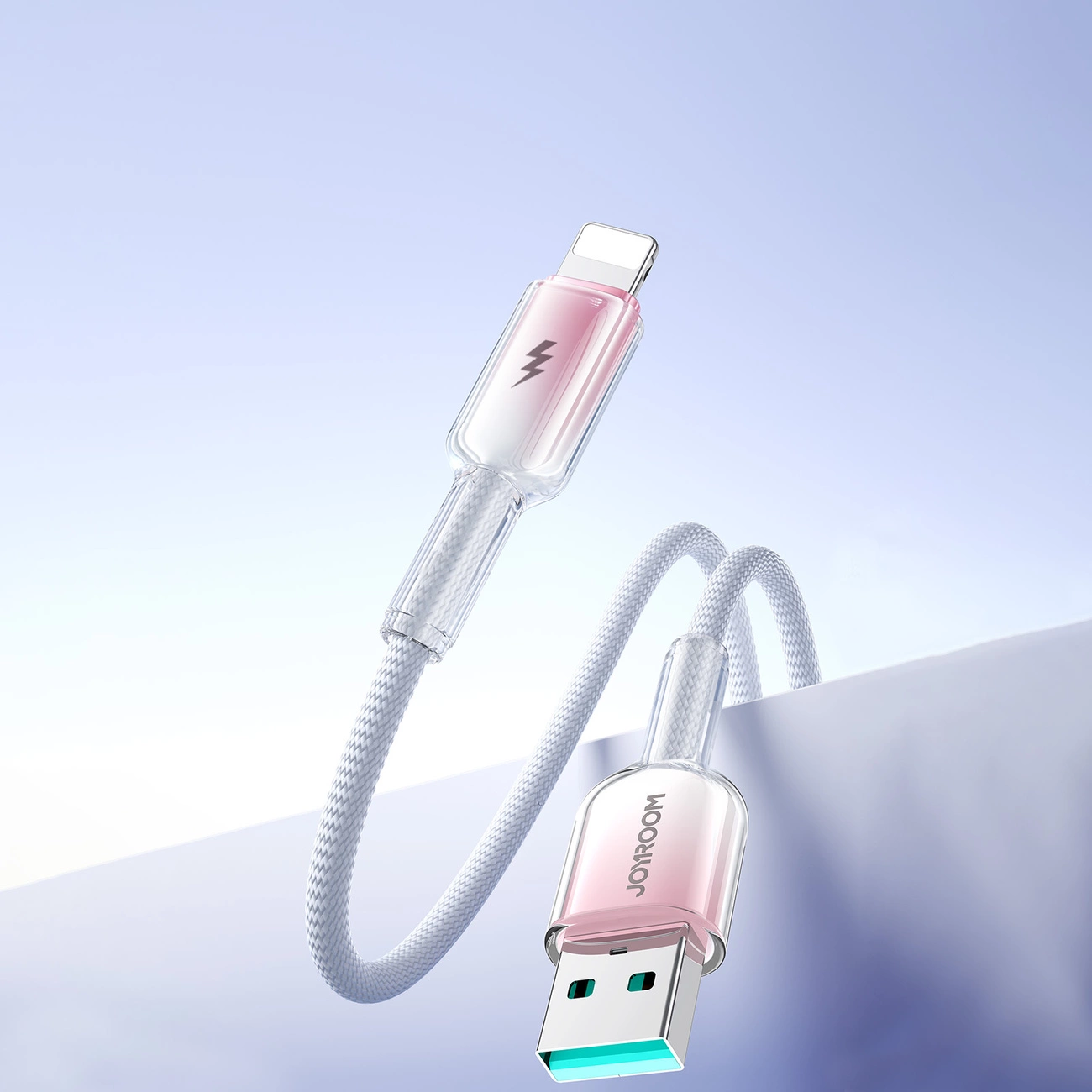 USB-A til Lightning data- og opladningskabel Joyroom S-A42, 18W, 1,2m, hvid
