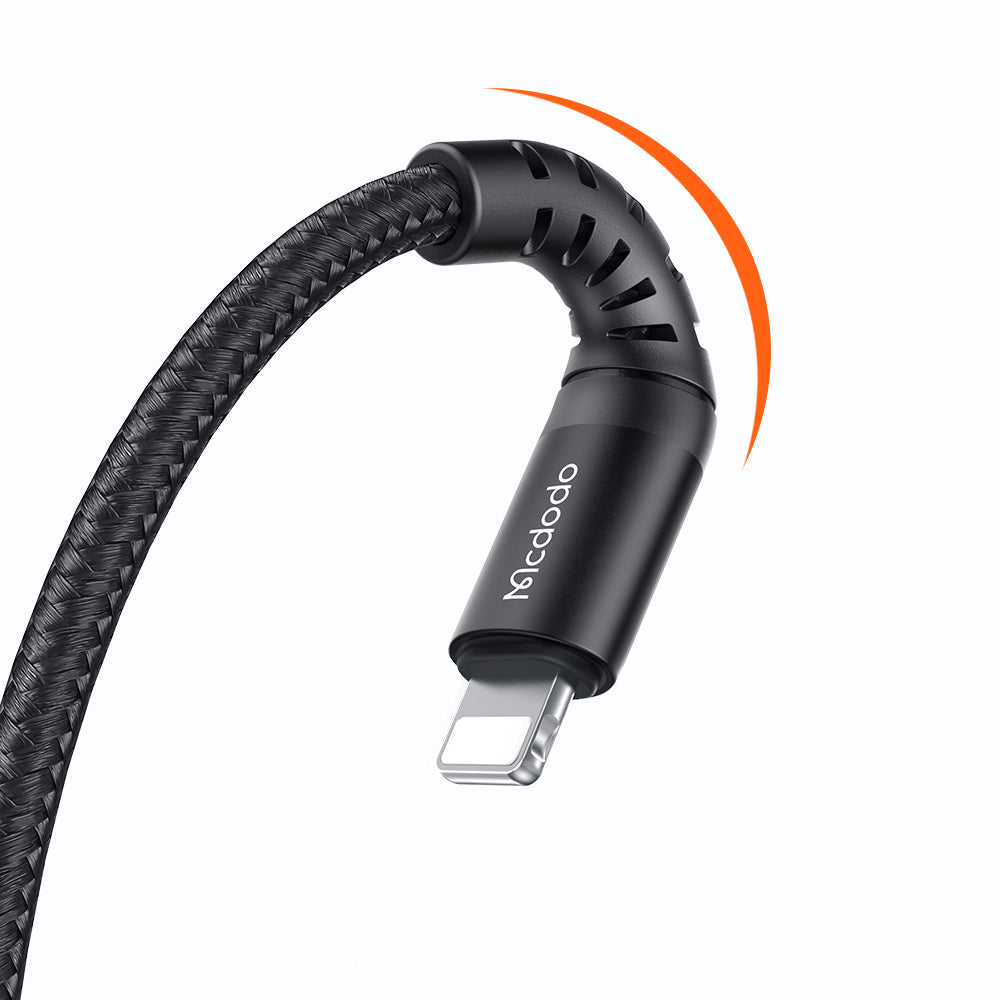 Data- og opladningskabel USB-A - Lightning McDodo CA-2261, 18W, 1m, Sort