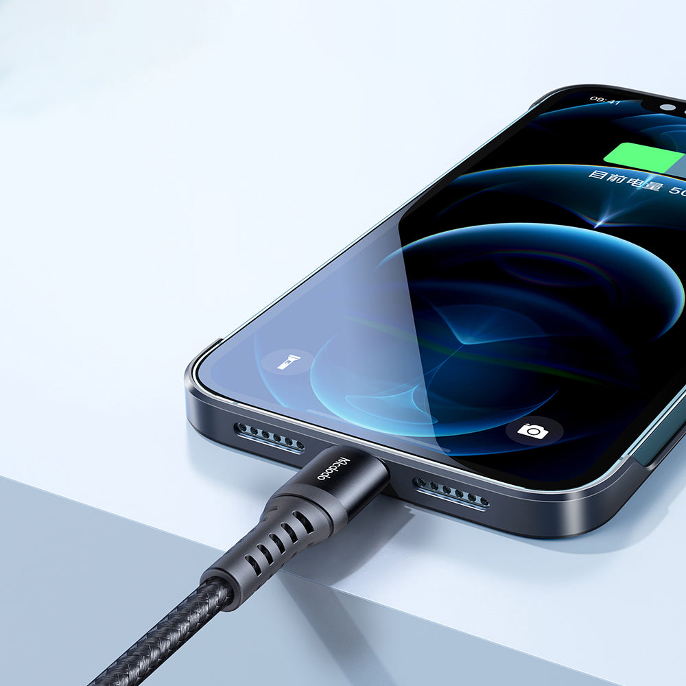 Data- og opladningskabel USB-A - Lightning McDodo CA-2261, 18W, 1m, Sort