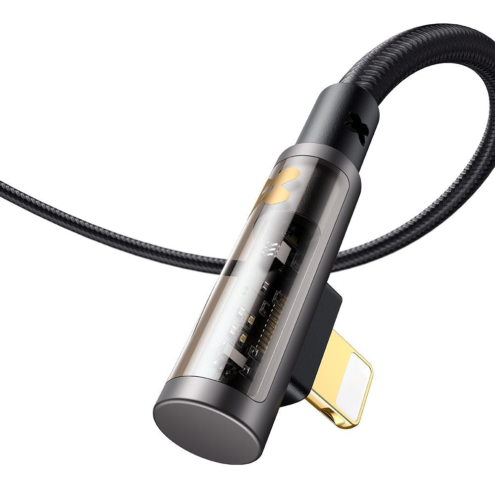 Data- og opladningskabel USB-A - Lightning McDodo CA-3510 Angled, 18W, 1.2m, Sort
