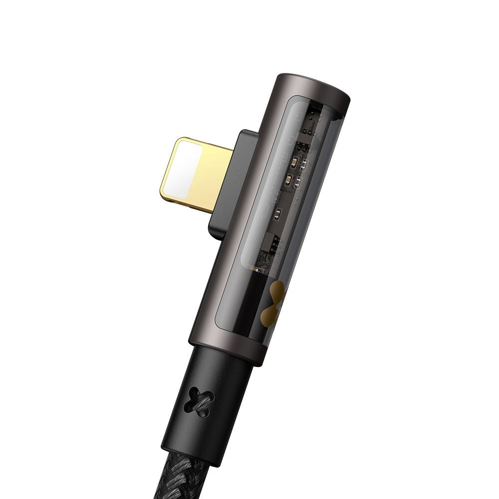 Data- og opladningskabel USB-A - Lightning McDodo CA-3510 Angled, 18W, 1.2m, Sort