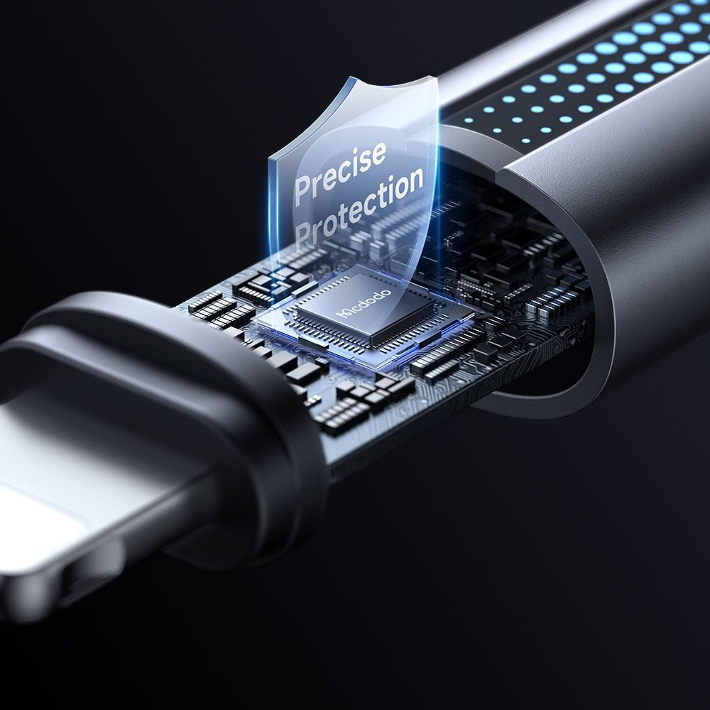 Data- og opladningskabel USB-A - Lightning McDodo CA-5660, 18W, 1.2m, Sort