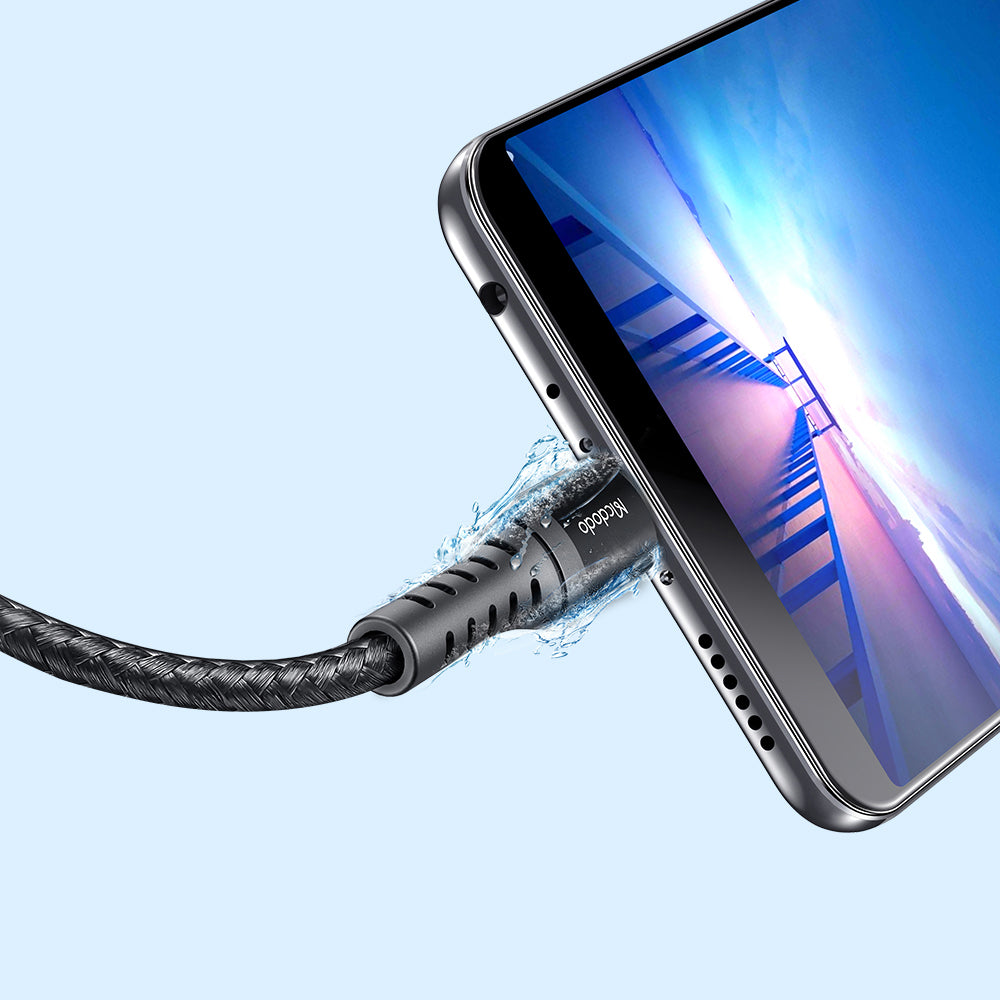 Data- og opladningskabel USB-A - microUSB McDodo CA-2281, 18W, 1m, Sort