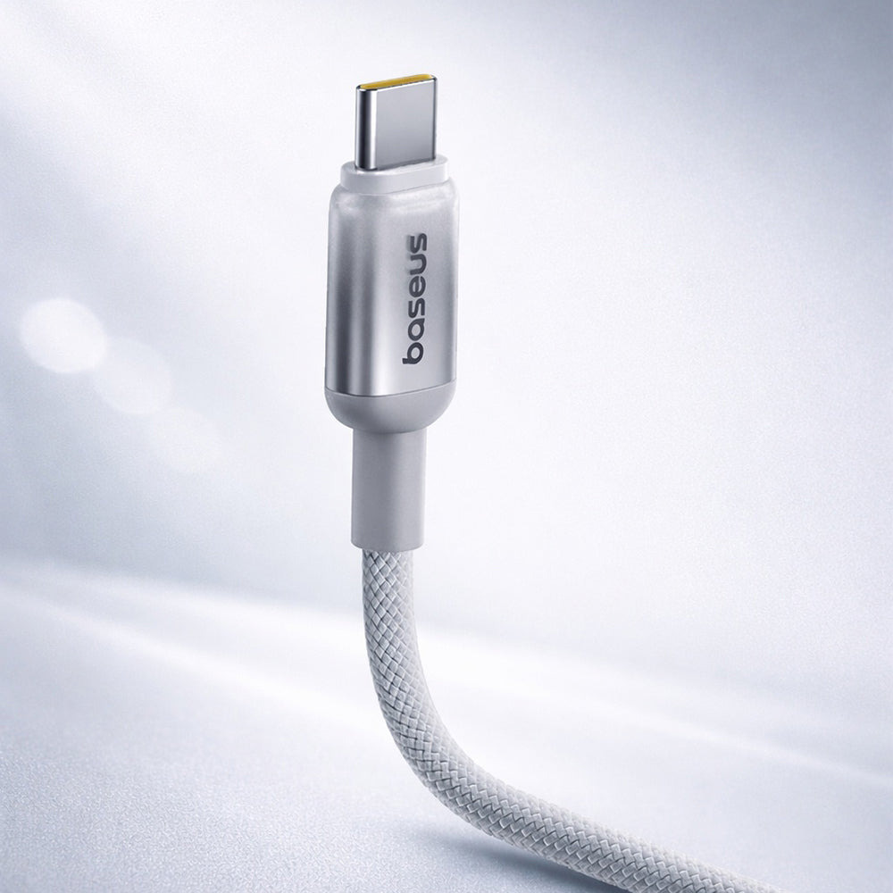 Data- og opladningskabel USB-A - USB-C Baseus Discolor, 100W, 1m, Sølv E0420803