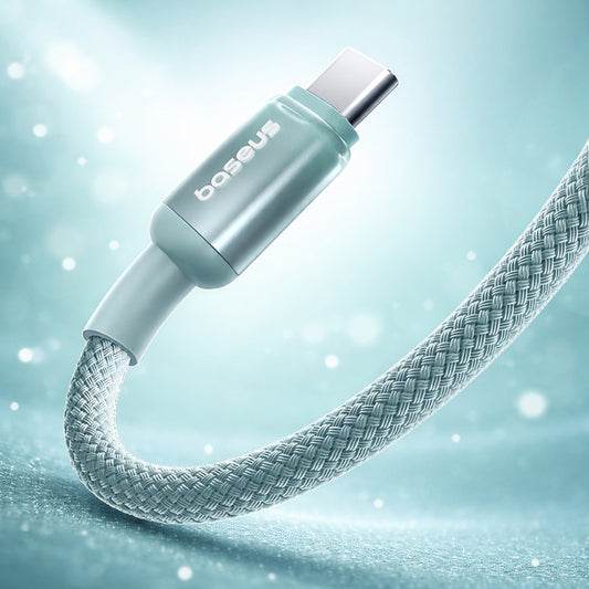 Data- og opladningskabel USB-A - USB-C Baseus Discolor, 100W, 2m, Blågrøn E0418500