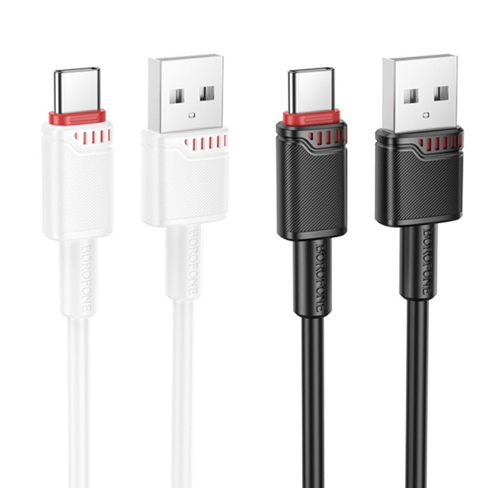 Data- og opladningskabel USB-A - USB-C Borofone BX110 Beneficio, 18W, 1m, Sort