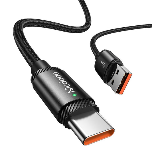 Data- og opladningskabel USB-A - USB-C McDodo CA-4730, 120W, 1.5m, Sort