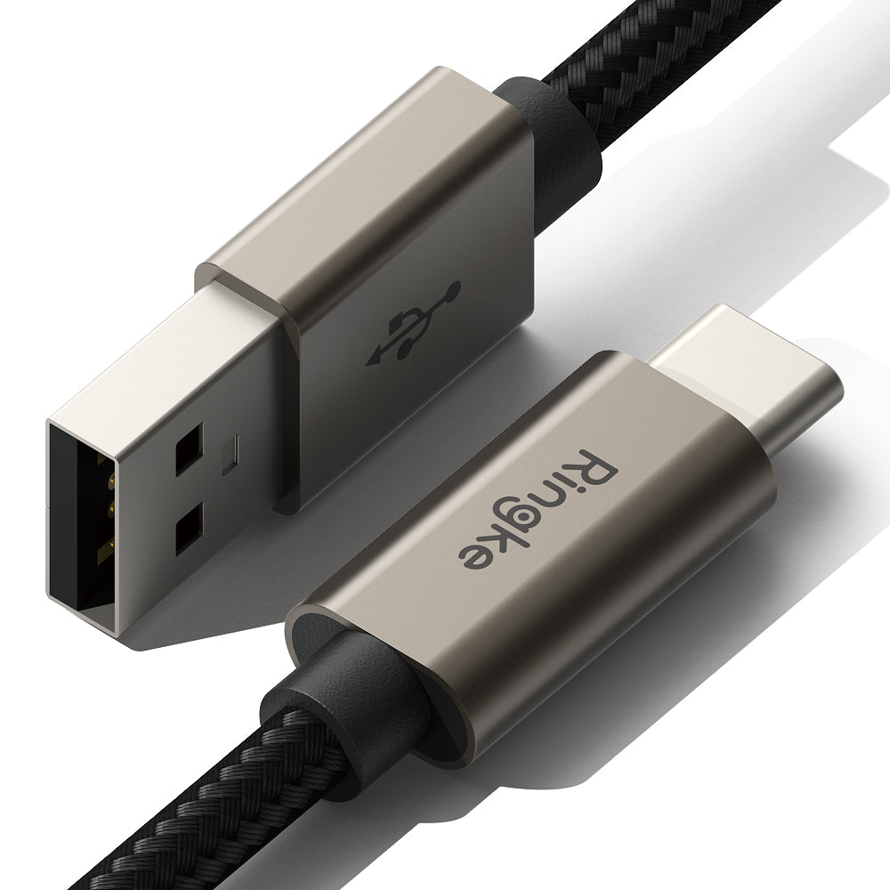 Data- og opladningskabel USB-A - USB-C Ringke, 60W, 2m, Sort