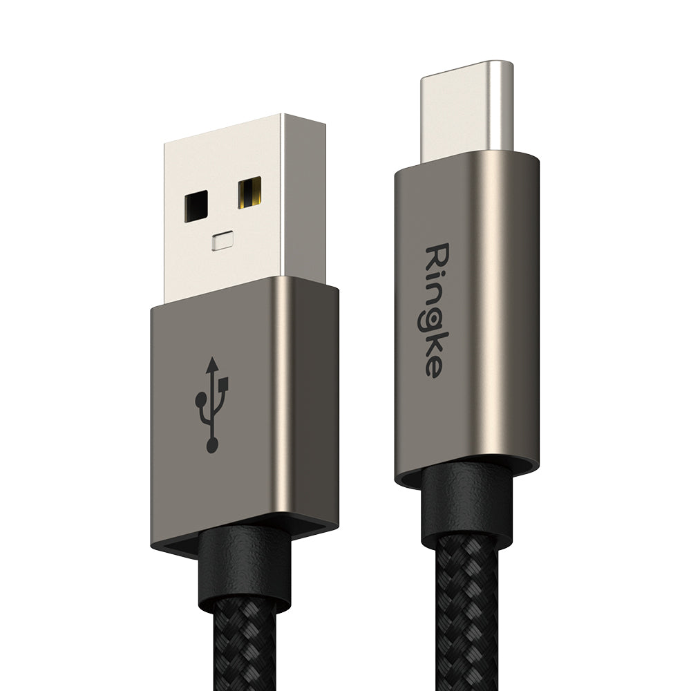 Data- og opladningskabel USB-A - USB-C Ringke, 60W, 2m, Sort