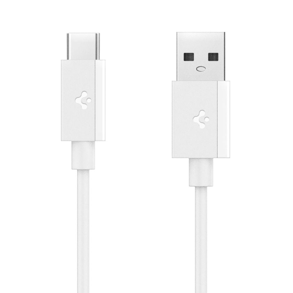 Data- og opladningskabel USB-A - USB-C Spigen Essential, 60W, 1m, Hvid ACA08715